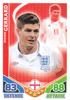 Steven Gerrard England 2010 World Cup Match Attax #73